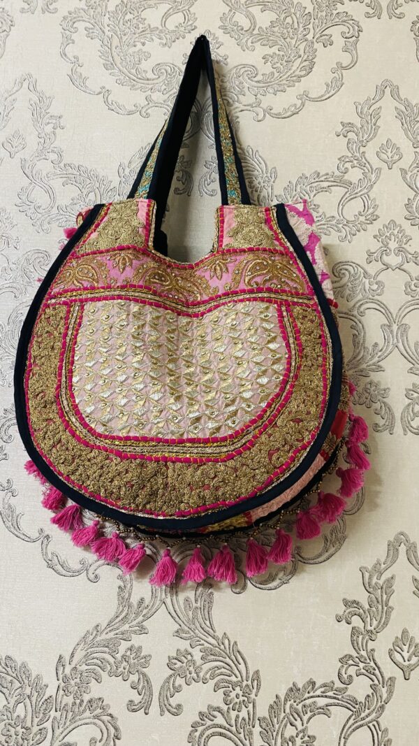 Multicolor – BOHO Ethnic Emnellished Kashmi Emboided Handcrafted Bag