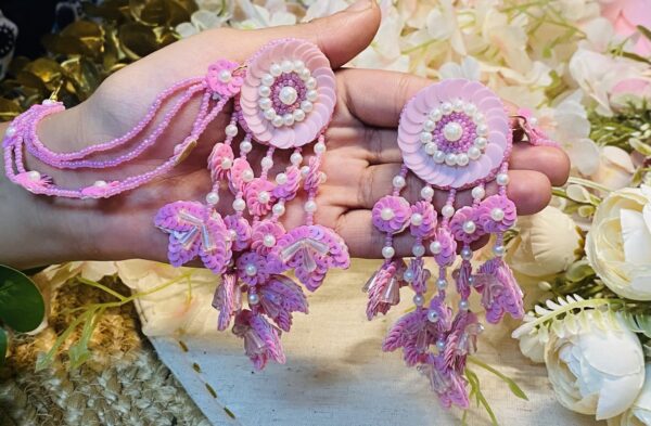 Handcrafted Pink elegant earrings